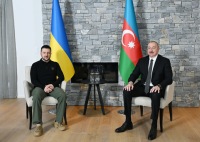 Zelenski İlham Əliyevə təşəkkür etdi - Foto
