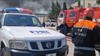 “Sədərək” ticarət mərkəzində yanğın başlayıb