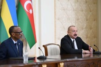 Azərbaycan və Ruanda prezidentləri mətbuata bəyanatlarla çıxış edib