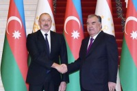 İlham Əliyev Tacikistan prezidenti ilə təkbətək görüşdü