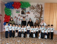 Novxanı kəndinin bu bağçasında 8 Noyabr Zəfər günü möhtəşəm şəkildə qeyd edilib-FOTOLAR