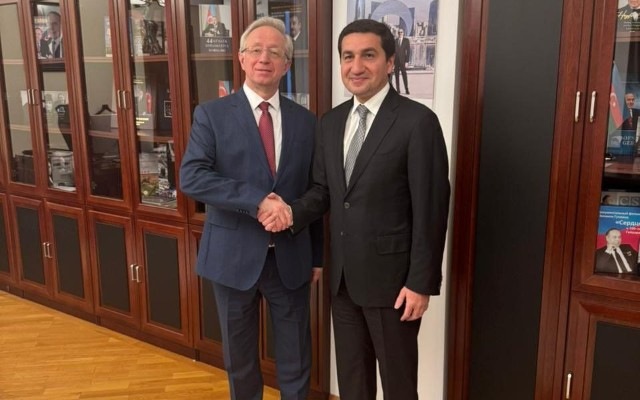 Rusiya XİN rəsmisi Bakıda – Hikmət Hacıyev Qaluzinlə görüşdü