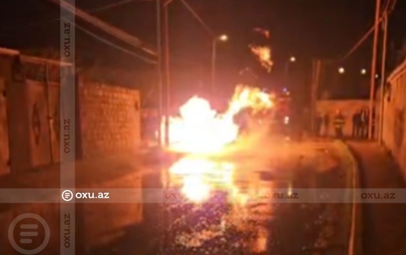 Mehdiabadda qəza yanğına səbəb oldu - Qəsəbə qazsız qaldı+Video