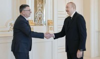 İlham Əliyev Gideon Saarı qəbul etdi