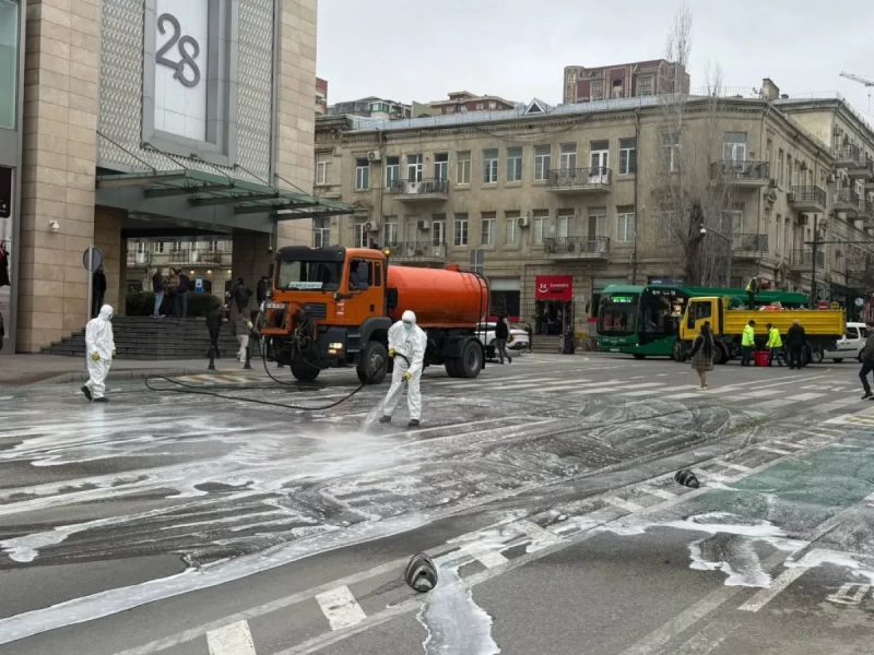 Güclü yağışların fəsadları aradan qaldırılır —zədələnmiş yollar bərpa olunur