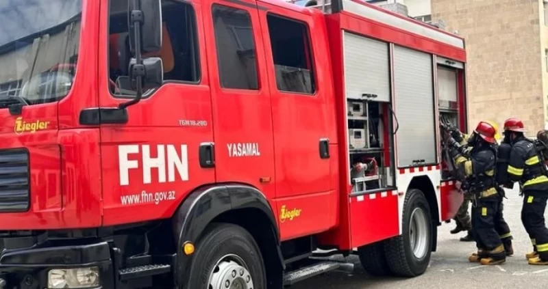 Maştağada yanğın: əraziyə FHN qüvvələri cəlb olunub